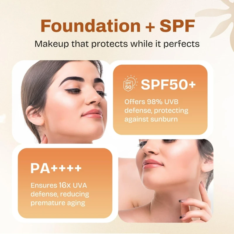 MARS SPF50 PA++++ High Coverage Foundation (25ml) (01-IVORY GLOW) | Blemish Free & Easy to Blend Foundation for Makeup - Thumbnail 5